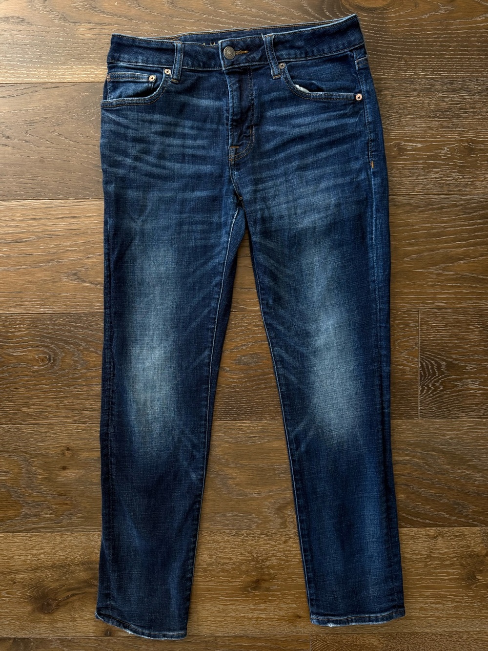 American Eagle Outfitters - Men’s Dark Wash Slim Straight Jeans - 32x30